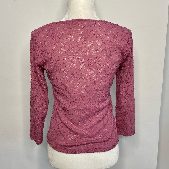 Vintage 90s Lace Top - Picture 3 of 6